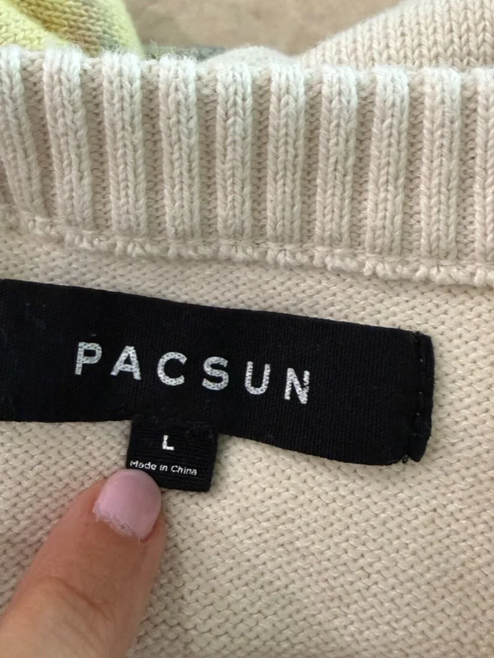 Pacsun Painting Crew Neck Sweater - Size L